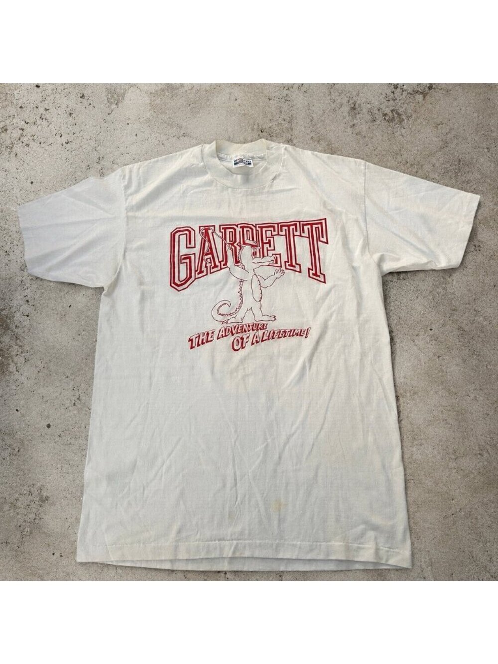 Vintage 90s Hanes Fifty Fifty Garrett The Alligator T-Shirt Mens Size L 42-44